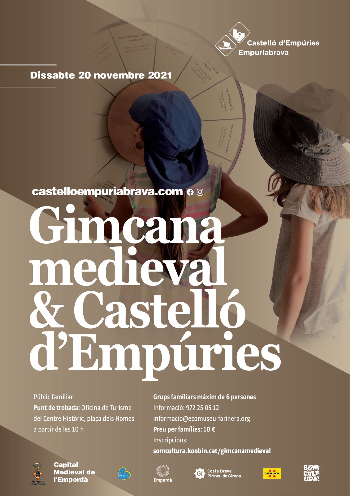 Cartell de la gimcana medieval a Castelló d'empúries